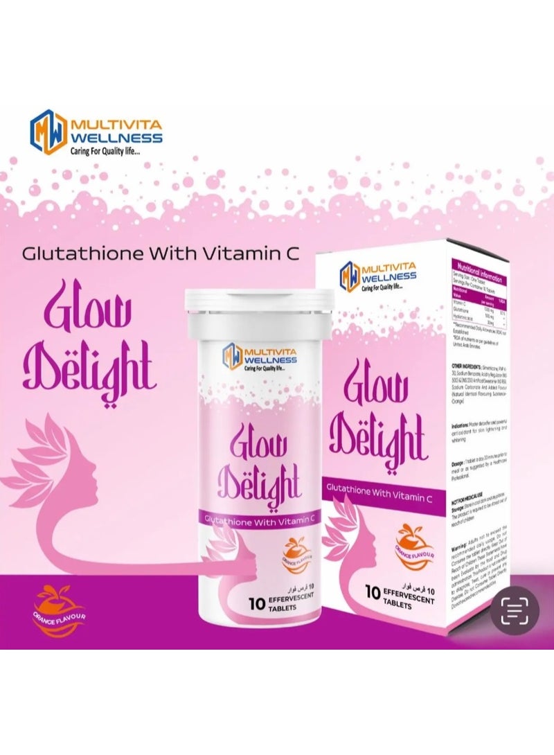 MW Glow Delight Glutathione with Vit C Effervescent tablet 10 - Image 2